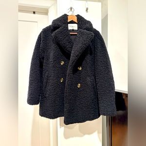Lou & Grey Fuzzy Sherpa Teddy Bear Jacket in Black - XS only worn twice
